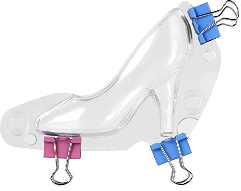 High Heel Schuh Schokoladenform, lebensgroße Kunststoff 3D High Heel Schuhform DIY Kuchen dekorieren Fondant(S.)