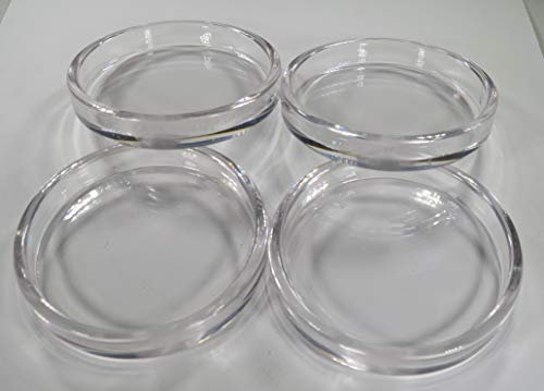 Untersetzer für Klavier Flügel Möbel aus Kunststoff/Polycarbonat transparent außen:69,5 mm Ø innen:61,5 mm Ø -4 Stück-ck