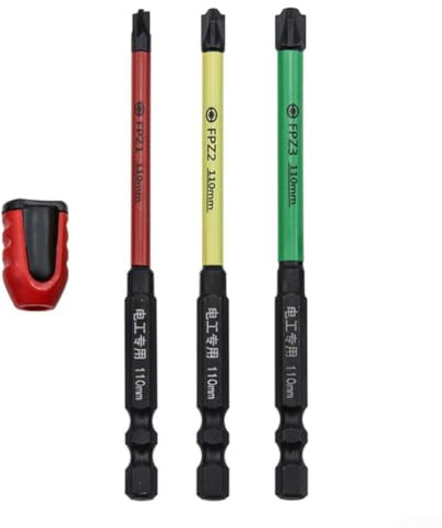 HEIBTENY FPH FPZ Jeu d'embouts de tournevis cruciforme avec anneau magnétique pour électricien