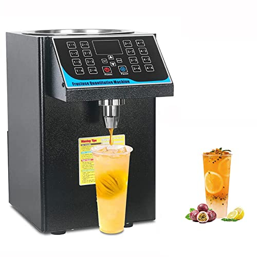 HYQNG 450W Automatic Fructose Dispenser,Fructose Powder Quantitative Machine 7.5L Bubble Tea Equipment Sugar Syrup Dispenser for Restaurants Snack Bar Coffee Shop, Bakery