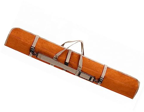 Folpus Bolsa de cañas de Pescar Estuche de Viaje Organizador de cañas de Pescar Plegable Funda Protectora Estuche Impermeable de Gran Capacidad Estuche de, Naranja 1,5 m