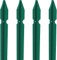 10 PZ Palo paletto in ferro a T 30x30x3 mm plastificato verde H 200 cm per rete recinzione metallica