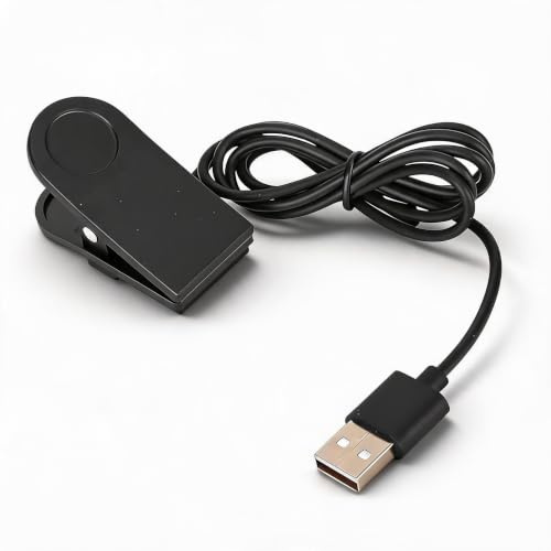 Cable de Carga USB para Reloj Inteligente, Base Magnética 5V 1A, Cargador de 1m para Smartwatch, Negro