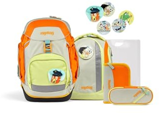 ergobag 01067-10068-10 - Pack Schulranzen Set 6tlg. Comic StadtBärwohner