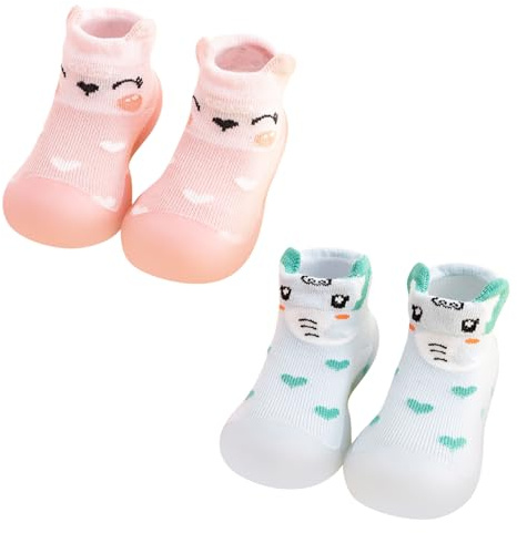 Zapatos Primeros Pasos Bebé Niño Niña 0-4 Años Zapatillas De Deporte Infantil Lindo Multifuncional Zapatos para Aprender Zapatos para Caminar Calzado Respetuoso Regalo Original