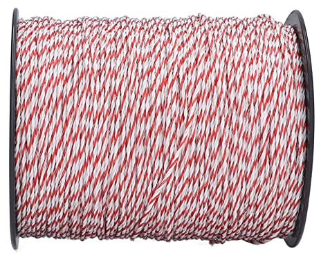 500 M Elektrozaun-Stromseil, Draht, Elektrozaun-Zubehör, Bauernhof, Ranch, Viehbestand, PE-Edelstahl, 2 Mm