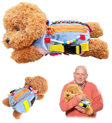 Tvouanz Nesteldecke für Demenzkranke, Demenzdecke für ältere Menschen, Zappelige Hundedecke für Senioren mit Alzheimer, Demenzprodukte für ältere Menschen, Fidget Blanket