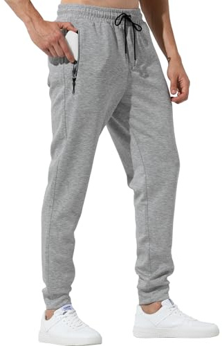 Casey Kevin Pantalones Deportivos Trekking Hombre Running Jogger Chandal con Bolsillos Cremallera