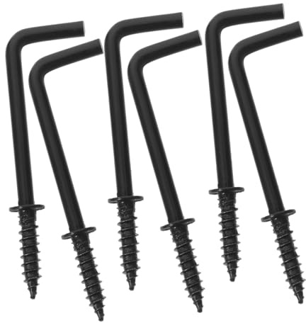 SKISUNO 100stücke Metall-schraubhaken Quadratisch Gebogen Selbstschneidende Mini-haken Für Wandmontage Haken Zum Aufhängen Von Rahmen Und Dekorationsgegenständen