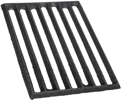 JEWEDECO Iron Fire Grate Stove Rack Heavy Duty Metal Stove Grate for Barbecue Enhanced Heat Resistance