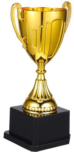 Didiseaon Mini Gold Trophy Cup with Black Base Plastic Awards