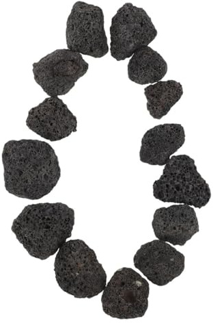 BESTYASH Pierres Volcaniques Naturelles pour Aquarium et Aménagement Paysager Pierres Décoratives Poreuses pour Plantes Pot Gravier Décoratif Noir Efficacité Nitrification