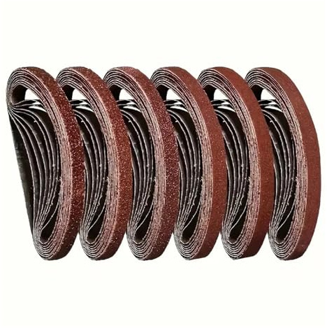 Cinta Lijadora Bandas de lija 330 x 10 mm, 10/11 unidades, 11 grano 60-800, adaptador lijadora óxido aluminio, herramientas abrasivas for pulidora(10pcs 400Grits)