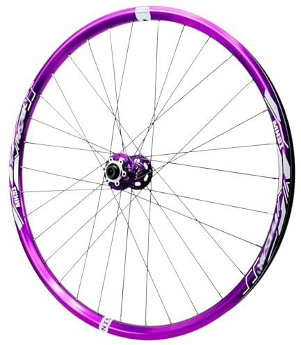 24”/26”/27,5”/29” MTB Cykelhjulset Ultralätt Aluminiumfälg 32H Framhjul 15x100 Mm Bakhjul 12x142 Mm Genomgående Axel Skivbroms Hjulsats HG Kompatibel 8-12 Växlar Kassett(Front,Purple29inch)