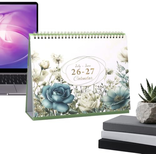 2026-2027 Månadskalender 25,5 cm x 20,5 x 7,7 cm Juli Till Juni Journal | Månadskalender För Skola Högskola Klassrum Kontor Arbete Företag Familj Lärare och Student