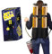 Doppelte Biergiraffe Jet Pack | Kunststoff Getränkespender | Rucksack | Premium Qualität | 2 Tanks | 2 x 3L Getränketanks | 2 Bierspender | Aperitif | Abend | Houseparty | OriginalCup®