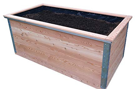 bio-garten Hochbeet aus Lärchenholz/Komplett Paket / 100 x 200 cm, Höhe 84 cm/Leichter Aufbau - TOP Qualität