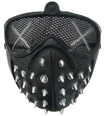 Frmarche Masque steampunk clouté pour cosplay avec 2 masques Airsoft Vent Punk Rivets Masque de mascarade