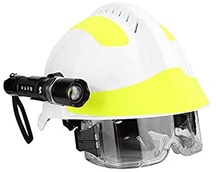 Schutzhelm, Rettungshelme für Rettungskräfte Anti-Schlag-Feuerwehrschutz-Schutzhelm mit Scheinwerfer und Schutzbrille