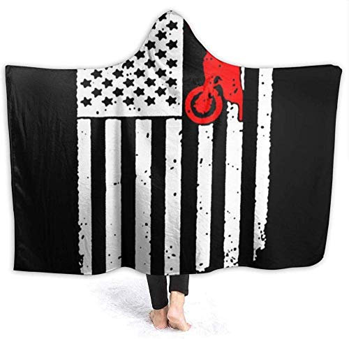 Decke Wohn Kuscheldecken Usa Flagge Dirtbike Motocross Werfen Sie Schlafzimmer/Sofa/Wohnzimmer Couch Warm Travel Super Fluffy Solid Bed Bettdecke Für Kinder Erwachsene Die Ganze Saison-50X40 Inch
