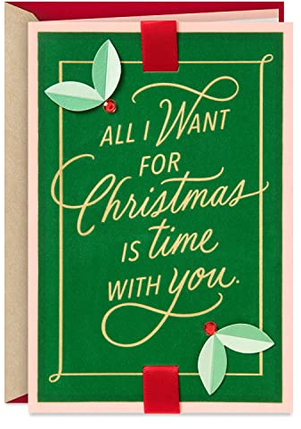 Hallmark Romantic Christmas Card (All I Want for Christmas)