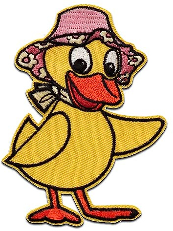 Mono-Quick Sandmännchen Schnatterinchen - Aufnäher, Bügelbild, Aufbügler, Applikationen, Patches, Flicken, zum aufbügeln, Größe: 9 x 6,8 cm