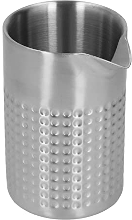 Cocktail-Rührglas, Doppelwandiges Barkeeper-Rührglas aus Mattiertem Edelstahl, Barkeeper-Rührglas, Doppelwandiges Cocktail-Rührglas, Mischglas, Cocktail-Rührglas