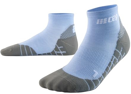 CEP - HIKING LIGHT MERINO LOW CUT SOCKS REDESIGN für Herren | Wandersocken aus Merinowolle mit Kompression | Trekkingsocken für leichte Beine