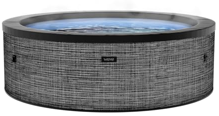 Spa Wave Tahoe Eco Foam | Spa extérieur Portable avec Chauffage Rapide | Matériau PVC Durable | Configuration Facile | Idéal pour la détente dans Le Jardin et la terrasse (Flint Grey, 4 Person)