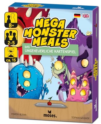 Moses. Mega Monster Meals, monsterstarkes Kartenspiel für Kinder & Erwachsene, lustiges Gemeinschaftsspiel für die ganze Familie, Gesellschaftsspiel für 2-5 Spieler ab 8 Jahren