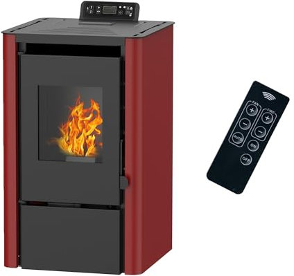 Anita Luft-Pelletofen 7,6 kW Bordeaux Sannover