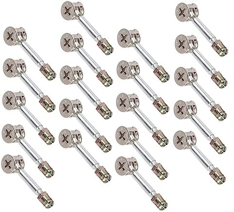 FELTECHELECTR 20sätze Teiliges Möbelverbinder Möbel-schnellverbinder Mit Nockenschloss Und Schrauben Für Tischverbindung Stabiler Eckverbinder Für Möbelmontage