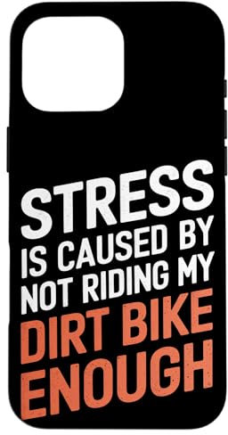 Le stress est causé par le fait de ne pas rouler assez sur ma moto tout-terrain Coque pour iPhone 16 Pro Max