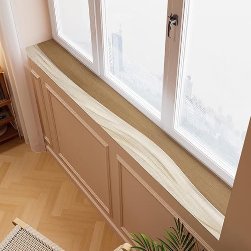 Tappetino per Davanzale Copertura Antiscivolo per Davanzale, Tappetino Protettivo Tagliabile per Davanzali, Cuscino Impermeabile per la Casa Coprire i Mobili(L,110cmx35cm (43 1/4 x13 3/4))