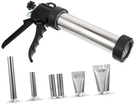 ULTECHNOVO Macchinetta per Salsiccia Manuale in Acciaio Inox e Pp, Leggera e Facile da Conservare, Attrezzo per Insaccare Salsicce e Budelli di Agnello a Casa