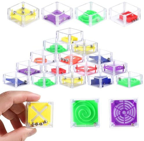 YANGUN 24 Stück Geduldspiele, geduldsspiel kinder für Kinder & Erwachsene, Knobelspiel - Hochzeiten & Kindergeburtstag Mitgebsel, Adventskalender, Mitbringsel, Gastgeschenke, Minispiele Give Aways