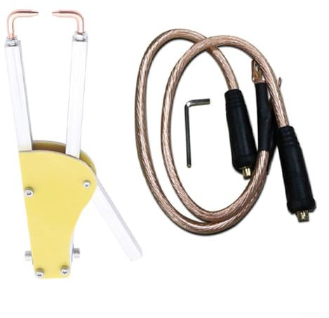 URPIZY Soudeuse par Points Industrielle 123 mm Poste à Souder Électrique Portable avec Pression Réglable pour Réparation de Tôle Soudage Métallique Bricolage Outil à Main