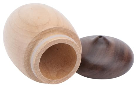 VERDANVERSE Porta Stuzzicadenti in Legno di Noce a Forma di Ghianda, Robusto e Pratico, Design Compatto per Cucina e Decorazione Naturale