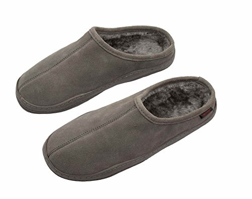 PRO 11 WELLBEING Men's Suede Orthotic Slipper with Full Length Arch Support Insoles for Ultimate Comfort