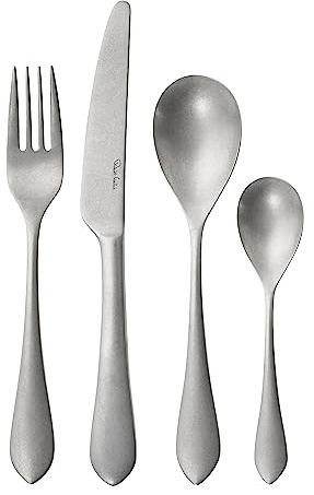 Robert Welch Quinton Vintage, 24 Piece Cutlery Set for 6 People. Made from Stainless Steel. Dishwasher Safe.