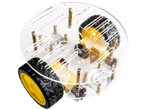 DollaTek 2WD Smart Robot Car Chassis Kit mit Speed Encoder Battery Box für Kids Teens DIY
