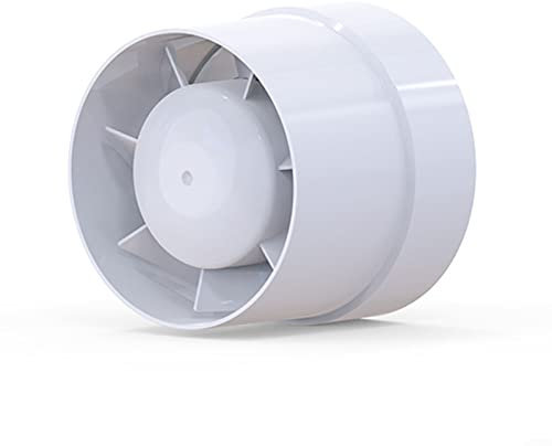 Kanalventilator 4/5/6 Zoll Abluftventilator zur Belüftung in Badezimmern, Werkstätten, Keller, Dachböden, Küchen, Gewächshäusern B