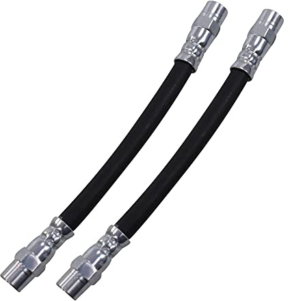 ATEC Germany 2x Bremsschlauch hinten links+rechts Länge: 185mm, | Kompatibel mit: AUDI 100 C3 Stufenheck, 200 C2 Stufenheck, 80 B1 Stufenheck, 80 B2 Stufenheck, 80 B3 Stufenheck, COUPE B2