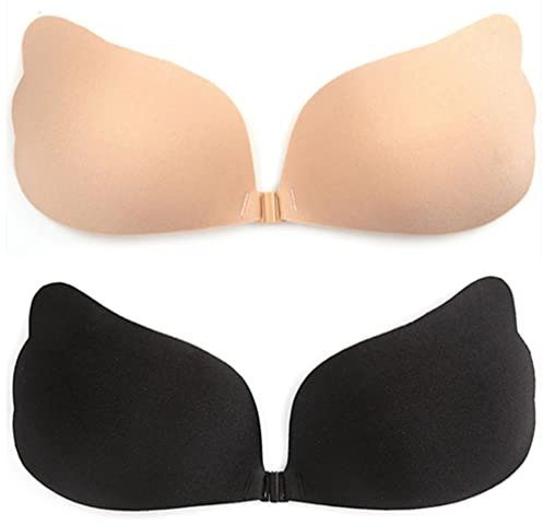 Ronronner Reggiseno Invisibile Push Up Reggisenos Senza Spalline in Silicone Reggiseno Adesivo Invisibile Bra