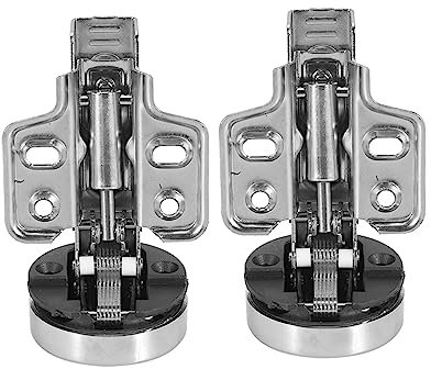 TOPINCN Hidden Kitchen Cabinet Hinges Surface Mount Face Frame Hinge 10 Pcs Type Cabinet Cupboard Wardrobe Door Furniture Corner Folded Hinge