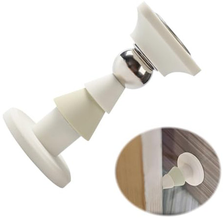 1 Türstopper Boden,Door Stopper,Boden Selbstklebend Edelstahl Magnet Türstopper,Ohne Bohren Wandhalterung Türstopper,Door Stopper Für Alle Hartböden Zum Schutz Von Türen,Wänden Und Möbeln