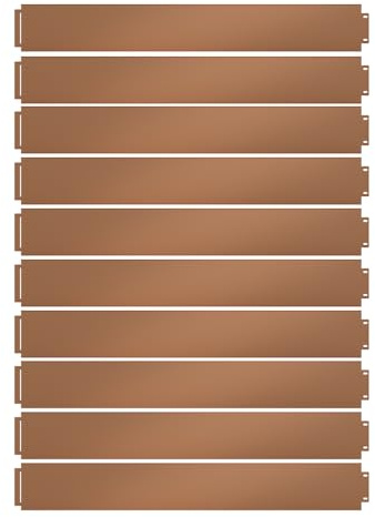 Serina Bordure de Gazon, Marron, 100 x 14 cm 10 mètres