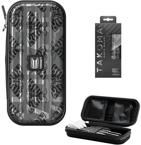 Dardos Target Ento Takoma Carteras - Funda para Dardos Volar | Cartera para Dardos, Funda de Transporte para Dardos, Contiene 3 Dardos Completamente Montados y Accesorios para Dardo, Soporte Protector