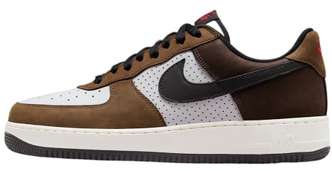 NIKE Air Force 1 Low Retro, Sneaker för män, 44 EU, Vit svart bison, 44 EU