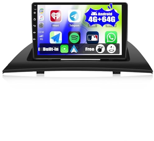 SIXTOP 4+64G Android 13 Autoradio para BMW X3 E83 2004-2012 CarPlay Android Auto Pantalla Radio Coche 9 Pulgadas con Mirror Link Bluetooth FM/RDS GPS WiFi Cámara de Visión Trasera